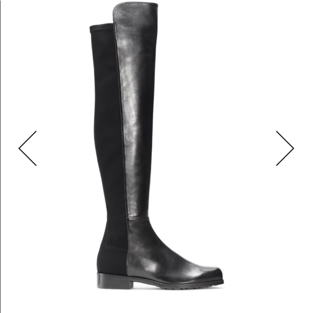 Stuart Weitzman 5050 Boot Black Napa Leather